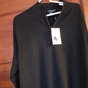 Mens CASHMERE 1/4 zip up sweater